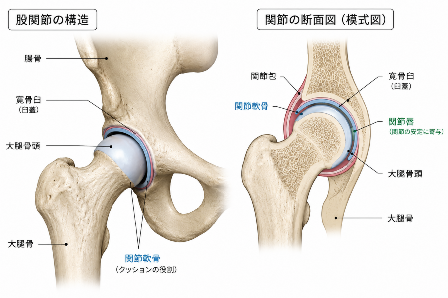 股関節関節の構造